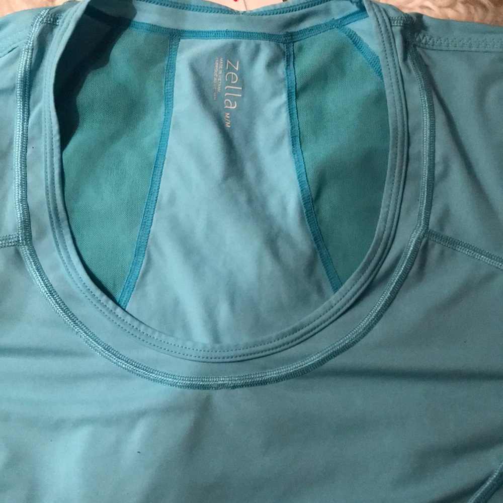 Zella Teal Fitness Tank Size Medium